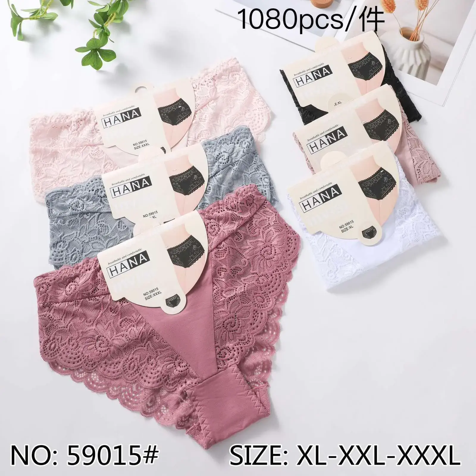 Majki damskie koronkowe HANA XL-XXXL 24 szt/op