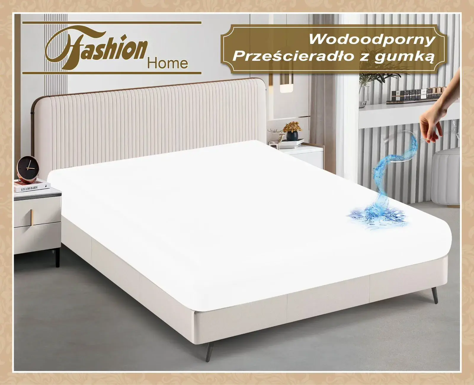Prześcieradło Nieprzemakalne z Gumką 90/200 Fashion Home