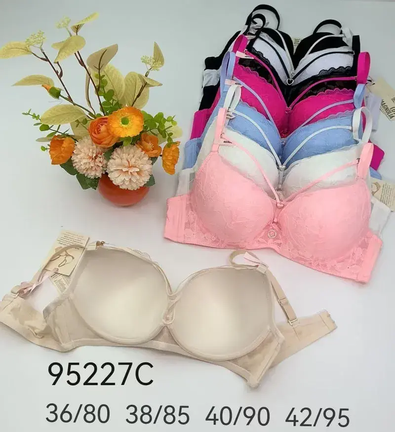 Biustonosze damskie push-up 95227C, mix kolorów, opak. 6 szt