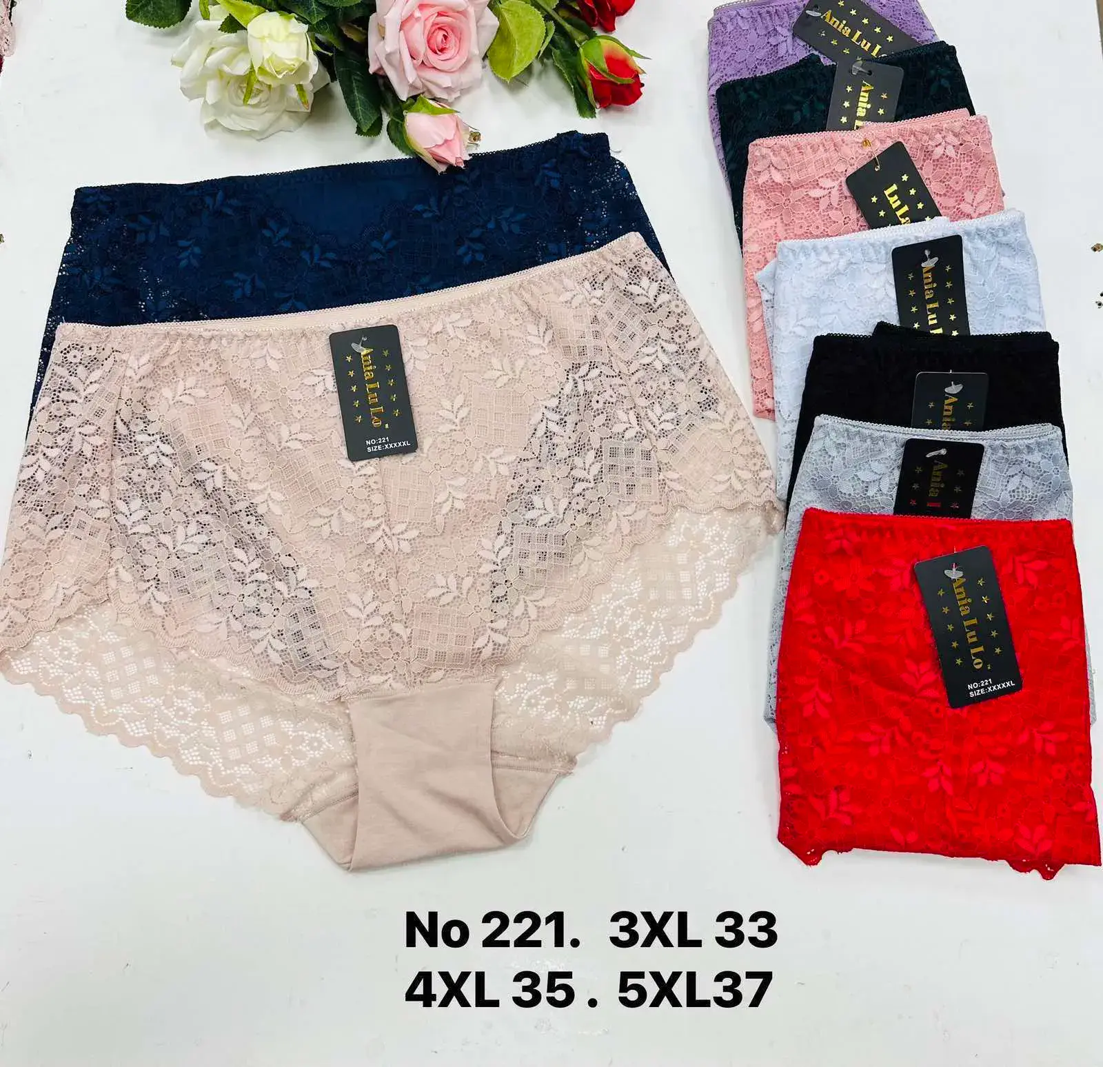 Majtki damskie koronkowe No 221 XL-5XL