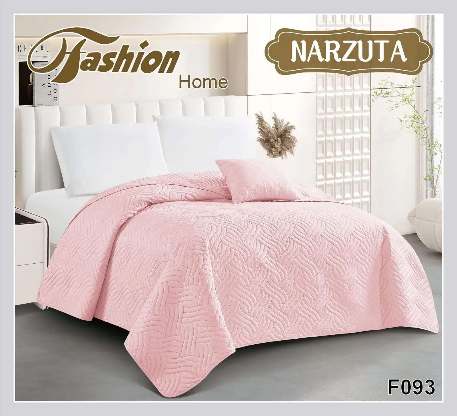 Narzuta Fashion Home 160x200cm Różowa Pikowana F093