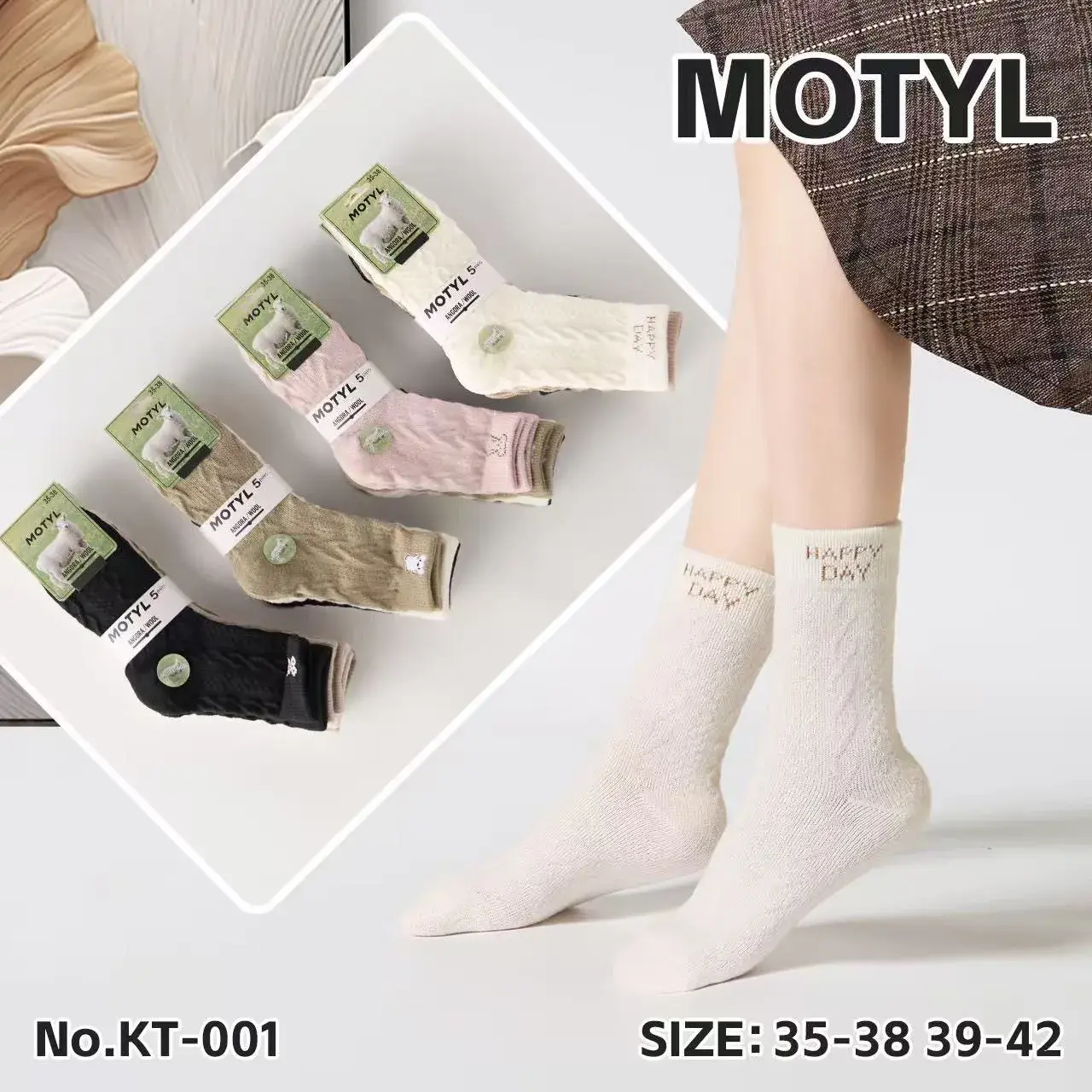 Skarpetki damskie Mototyl rozmiar 35-38/39-42 No.KT-001
