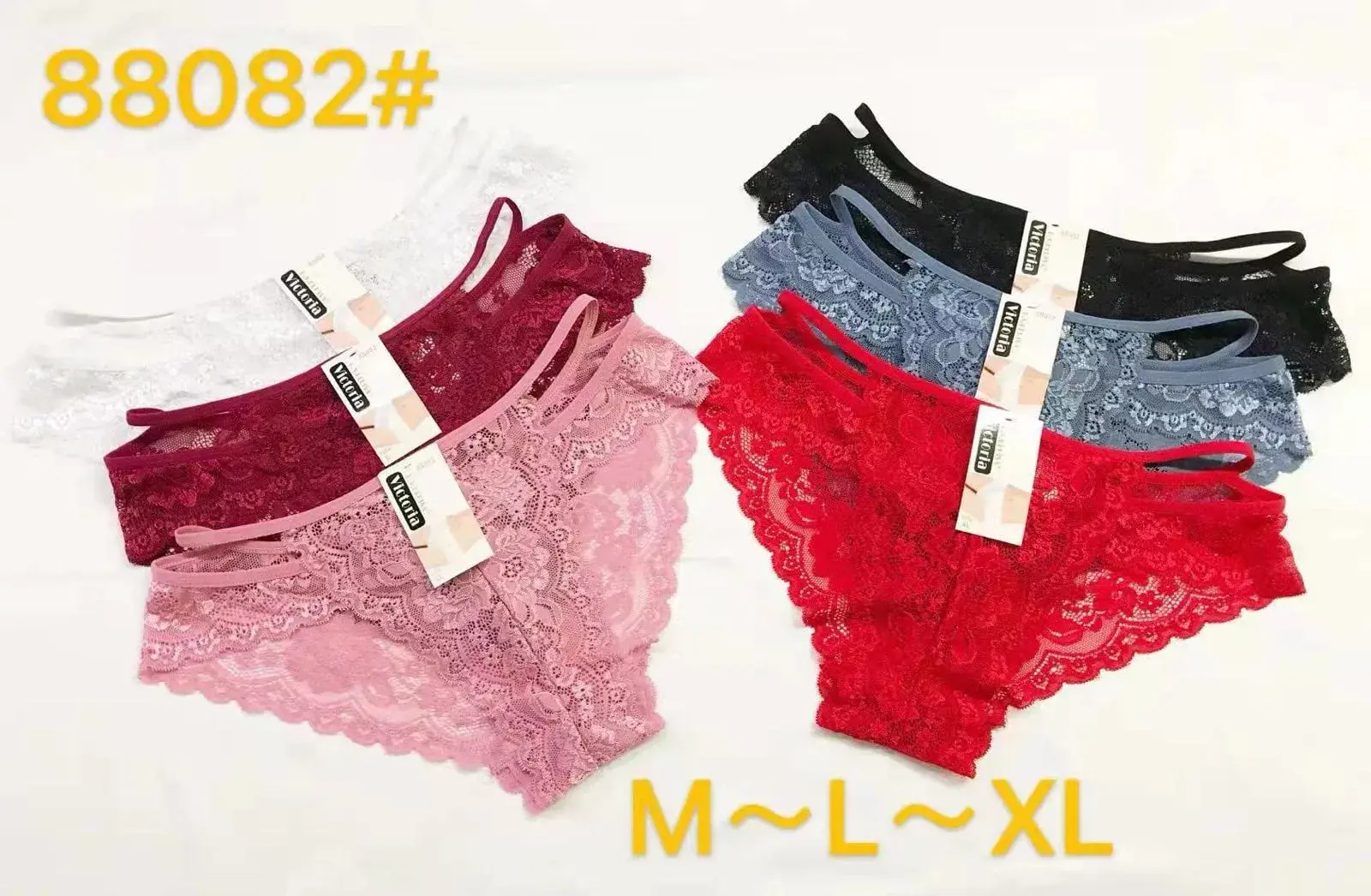 Majtki damskie koronkowe M-L-XL 6 szt. 88082