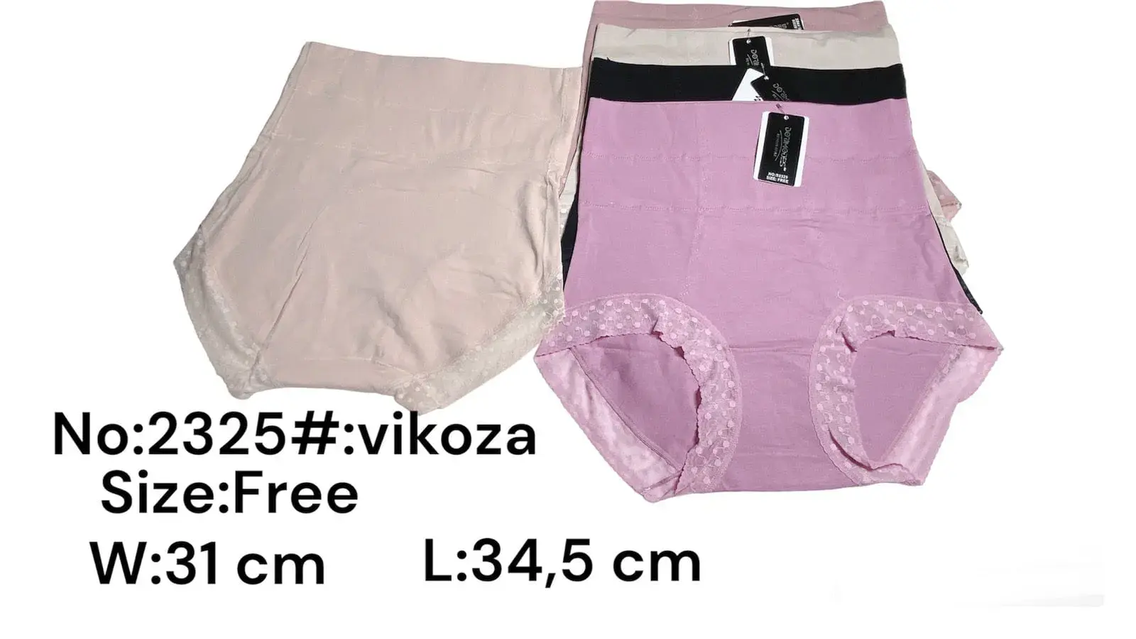 Majtki wyszczuplające damskie Size-Free beżowe, fioletowe, czarne
