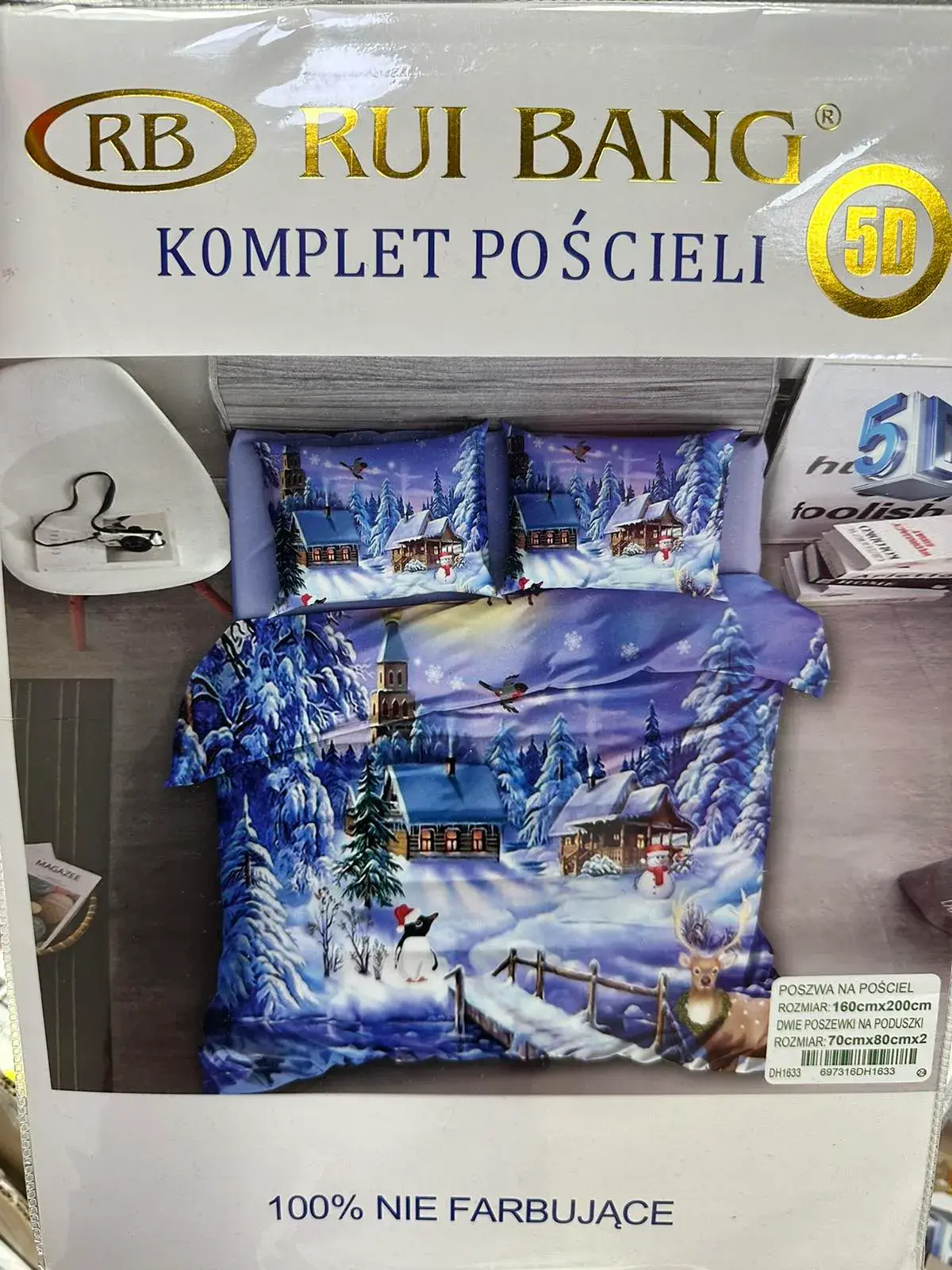 Komplet Pościeli 3cz RBB Rui Bang 160/200 Zima