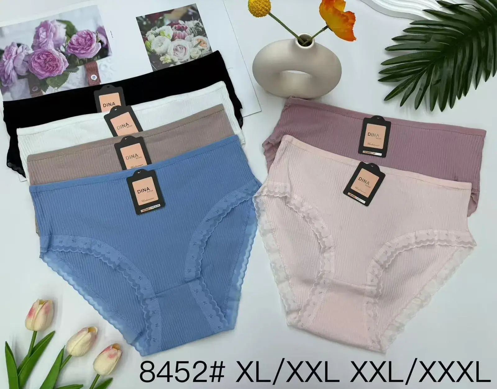 Majtki damskie bawełniane XL/XXL XXXL/XXXXL 8452