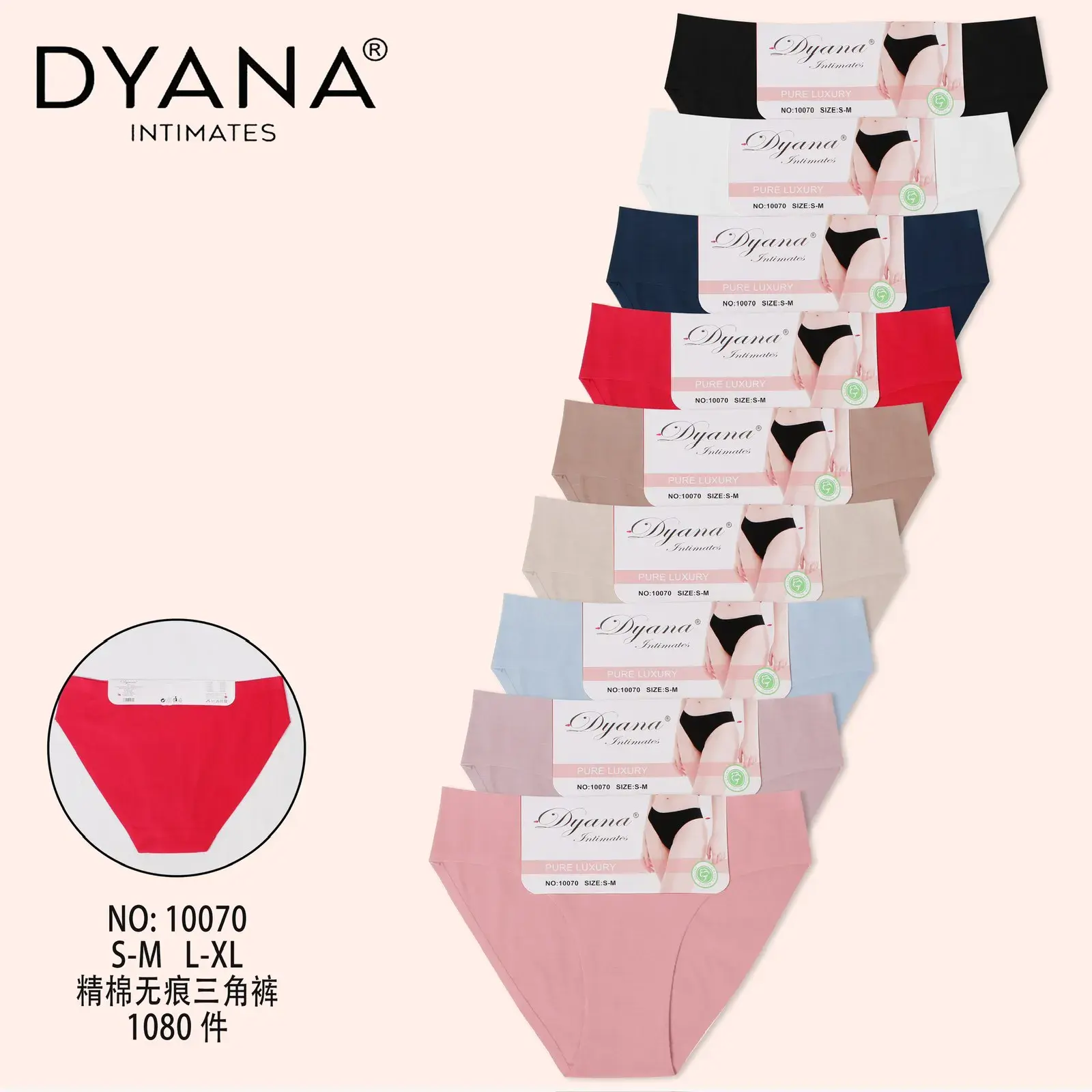 Majtki damskie Dyananana S-L XL 10 szt. opakowanie hurtowe