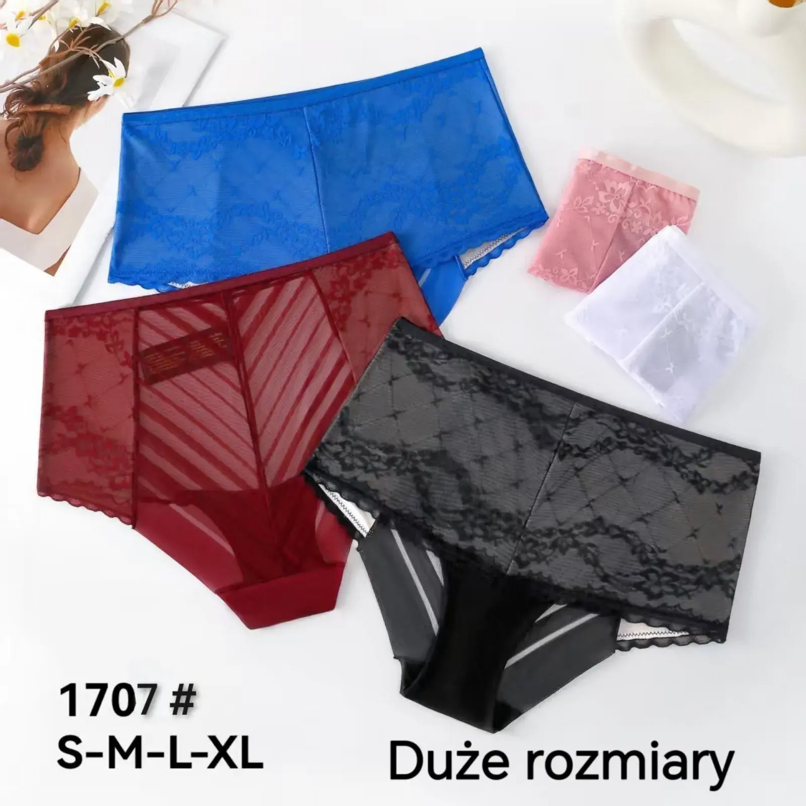 Majtki damskie koronkowe S-XXL 1707
