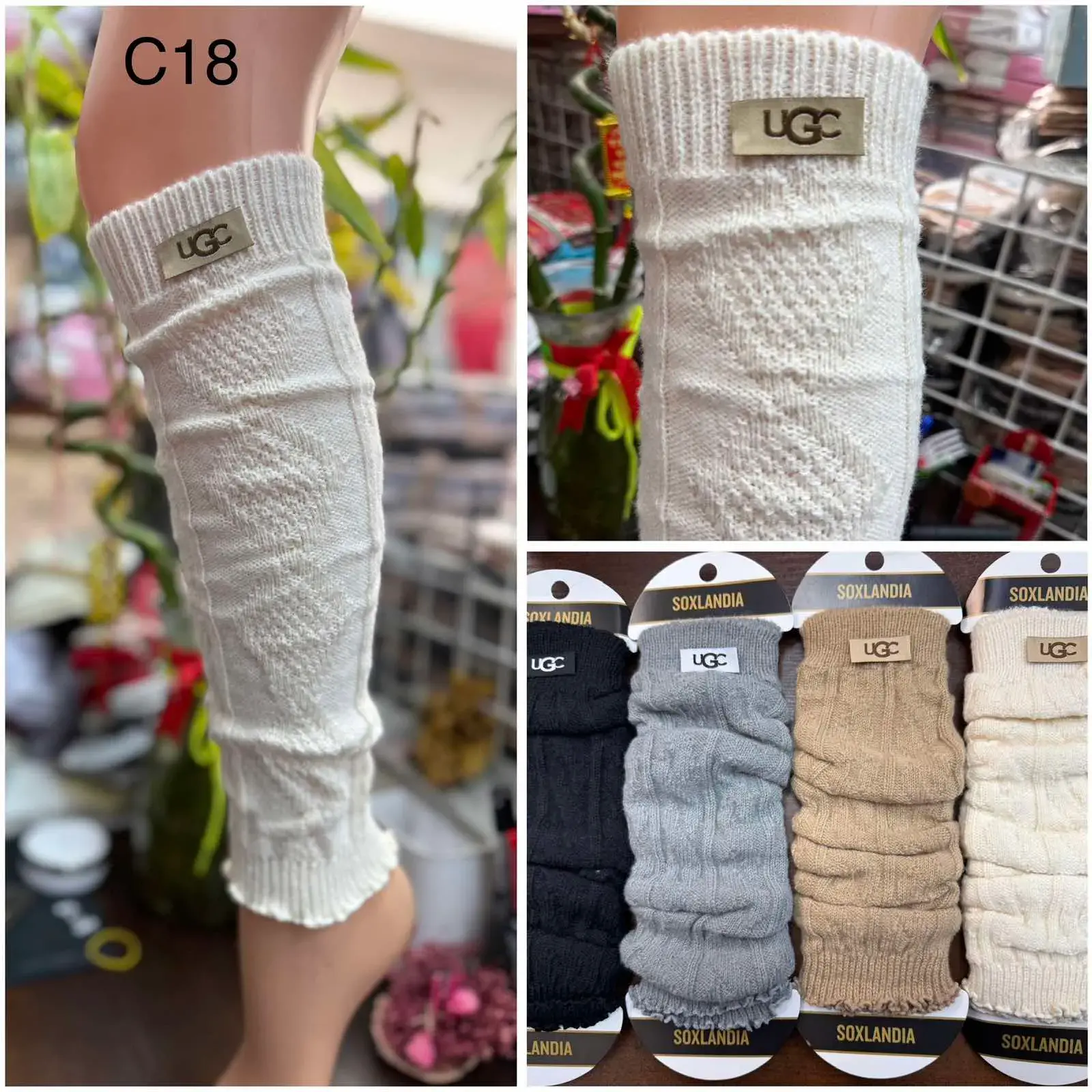 Skarpetki Damskie Długie UGG Style C18, 24 szt