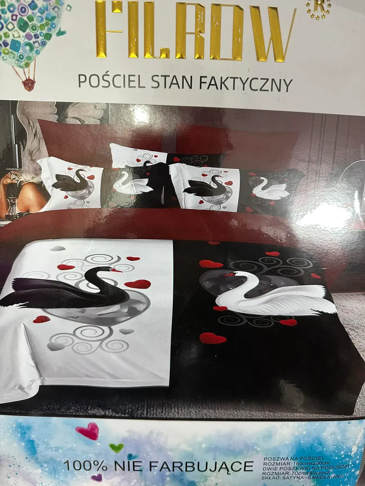 Pościel 160/200 Filrdrow z Łabędziami