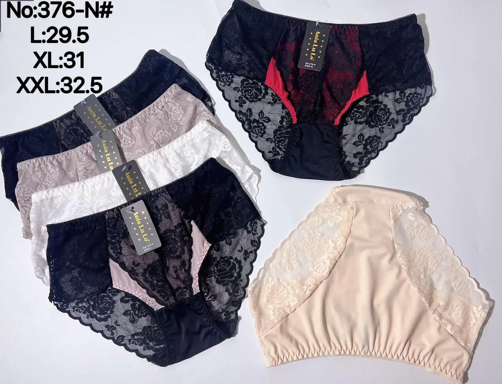 Majtki damskie koronkowe XL 29-32,5 L XL XLL 376-N 369-N