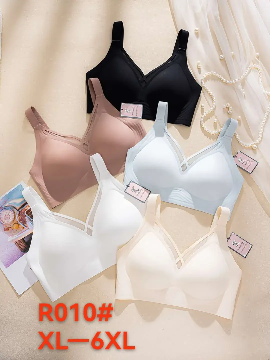Biustonosz damski RO10# XL-6XL, 4 kolory