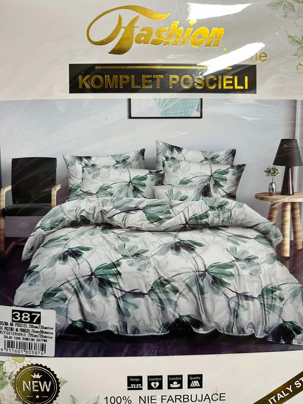 Komplet Pościeli 4CZ 200/220 100% Nie Farbujące
