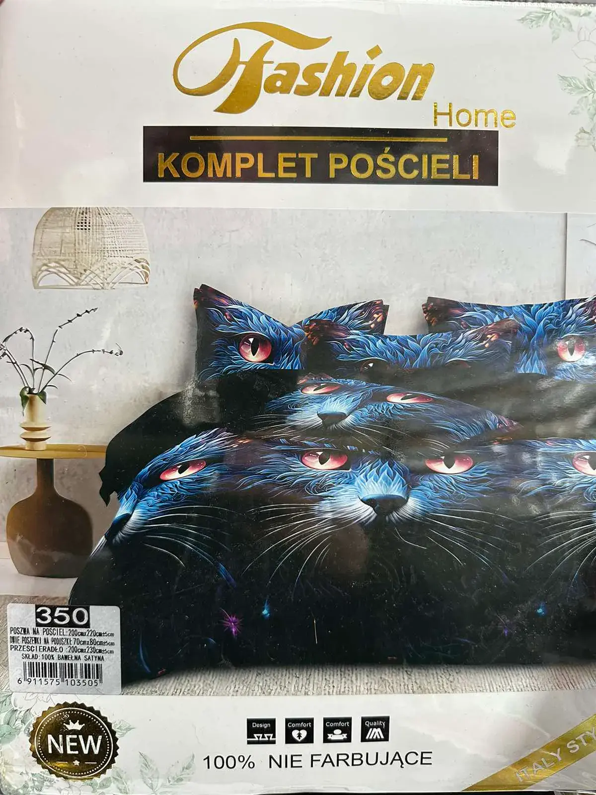 Komplet Pościeli 4CZ 200/220 Fashion Home Koty