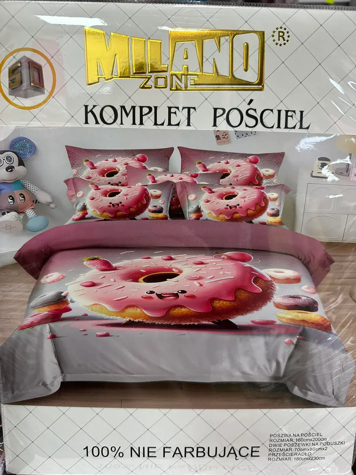 Komplet pościeli Milano 4cz 160/200 z donatem