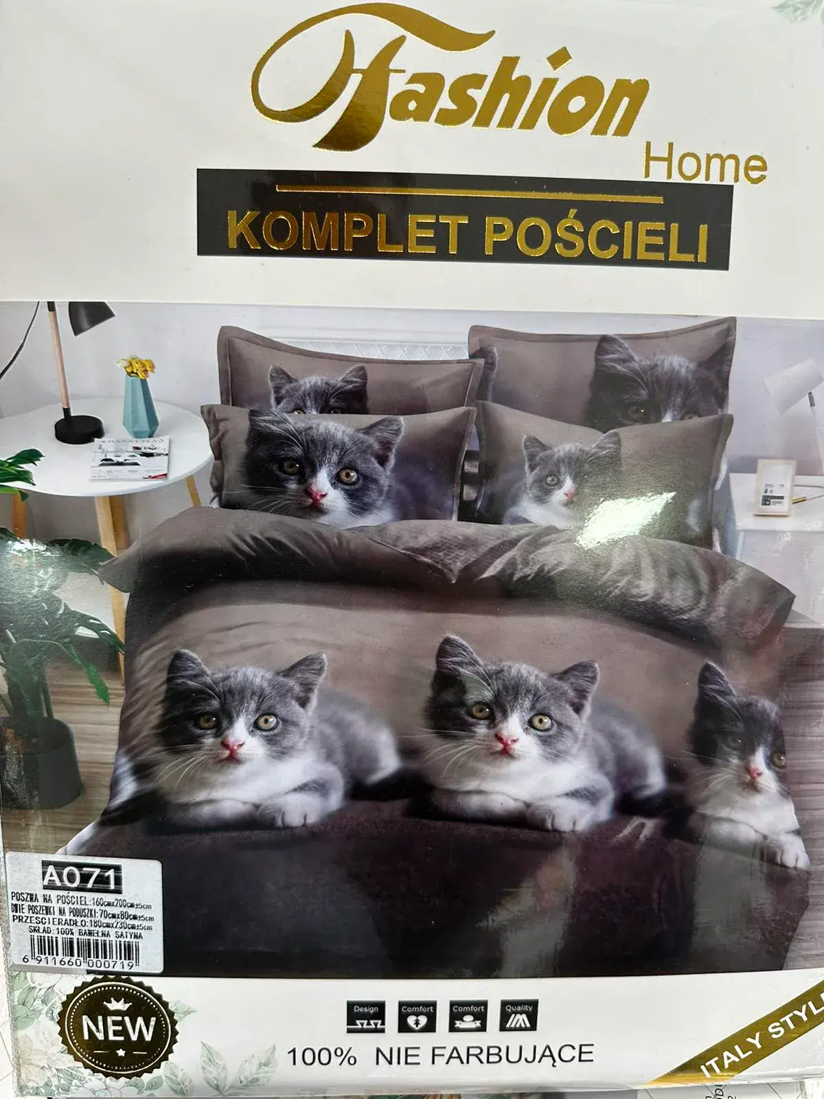 Komplet pościeli Fashion Home Milano 4cz 160/200 A071
