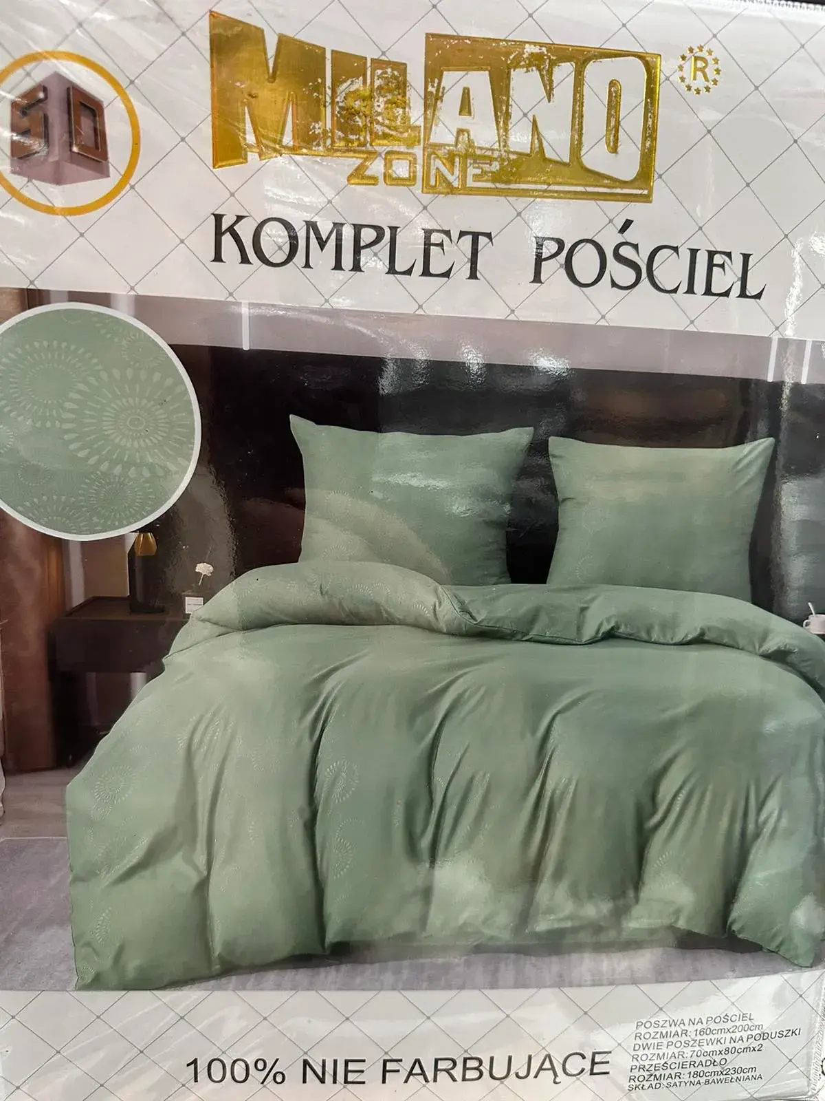 Komplet pościeli Melano 4cz 160/200 Milano 100% nie farbowane
