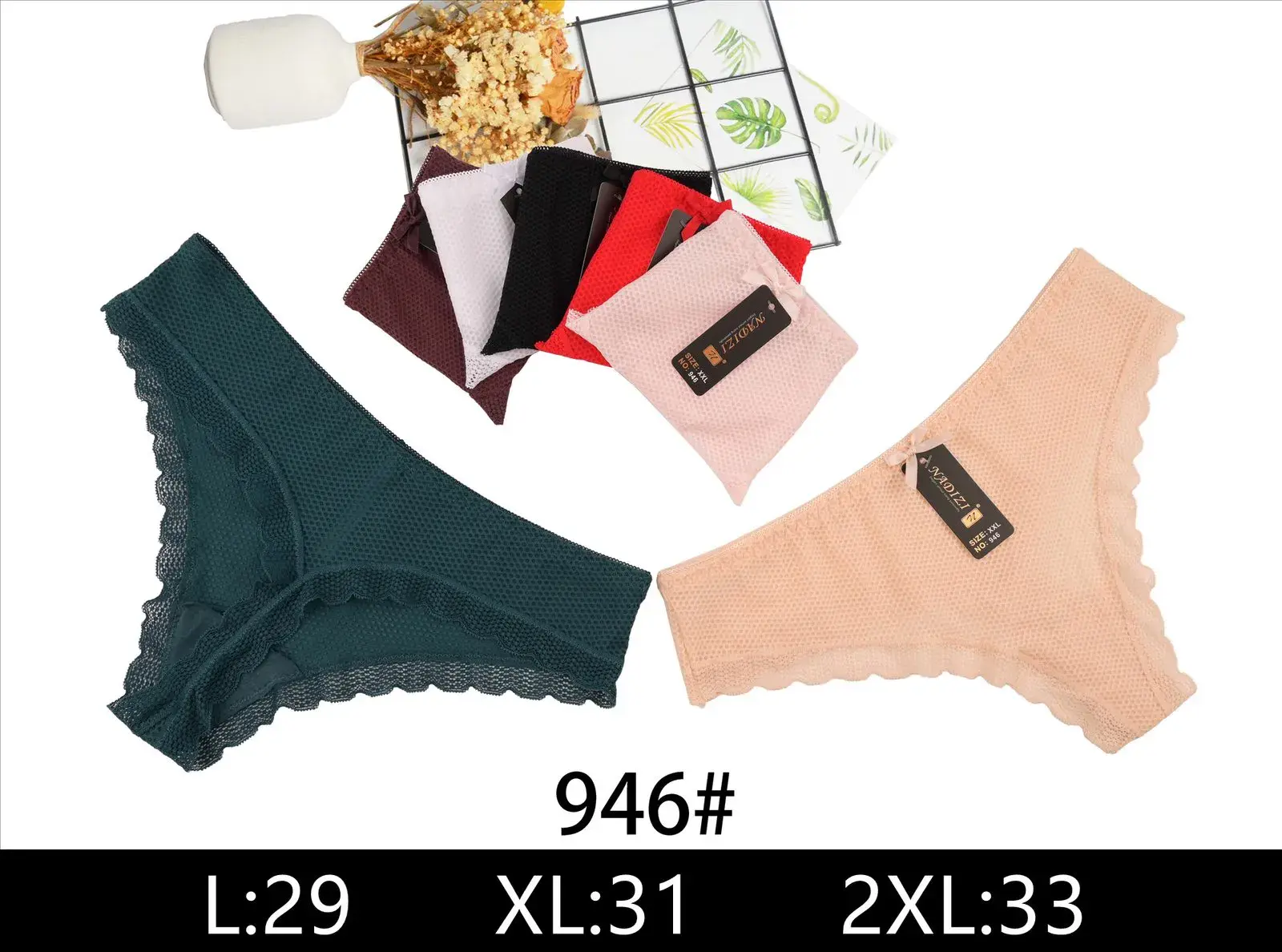 Majtki damskie stringi 946# L:29 XL:31 2XL:33