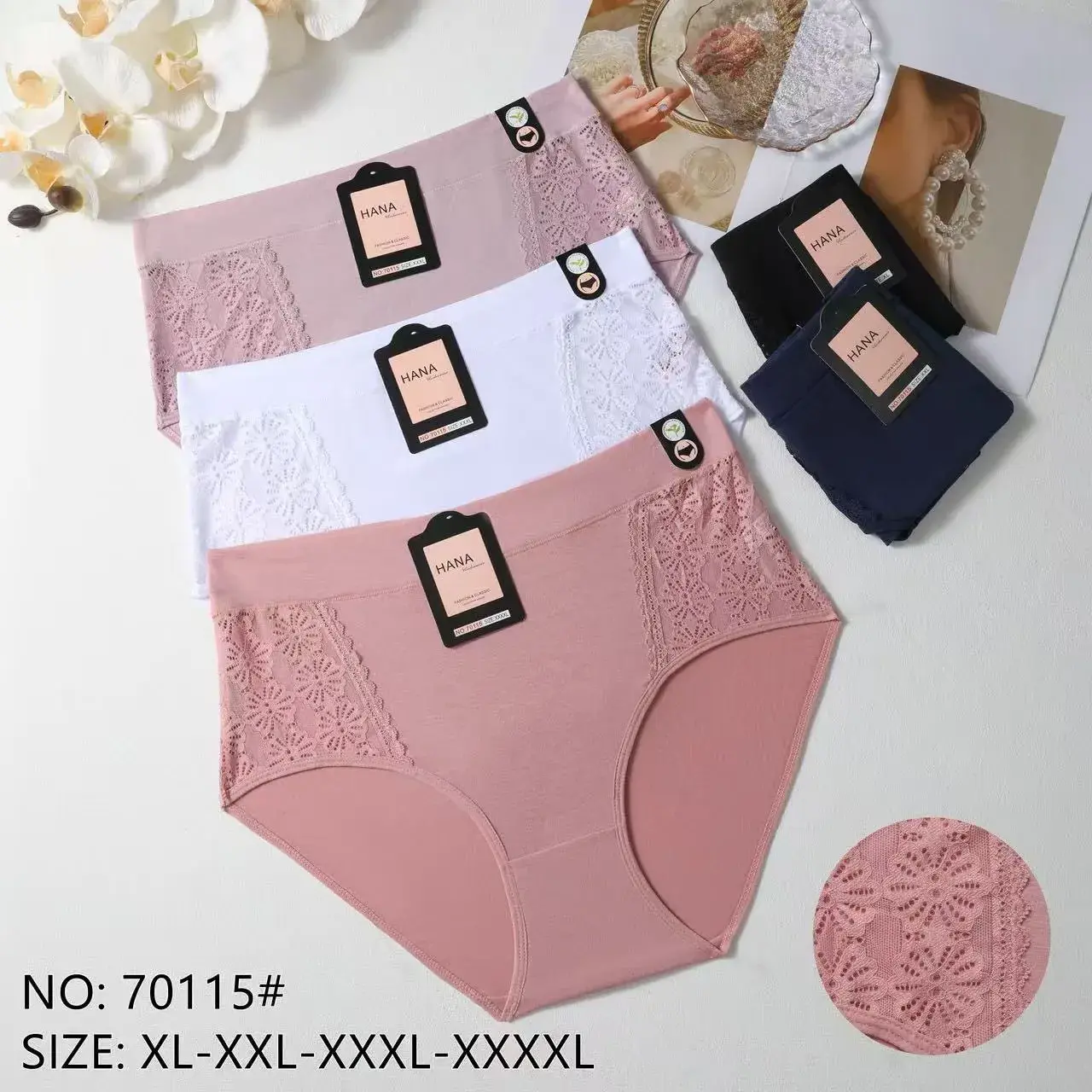 Majtki damskie koronkowe XL-XXXXXL NO.70115