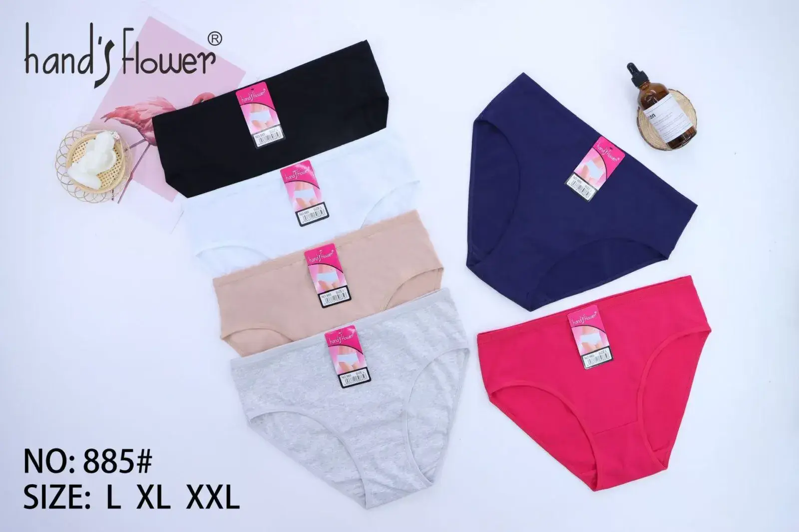 Majtki damskie Handy's Flower 85 XL XXL, 5 szt mix kolorów