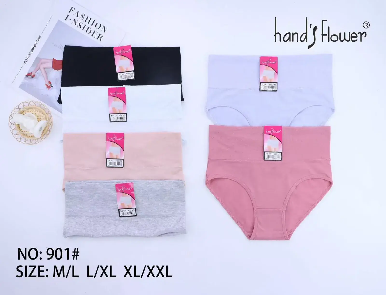 Majtki damskie Hand'shower 5 szt. M/L/XL/XXL/3XL