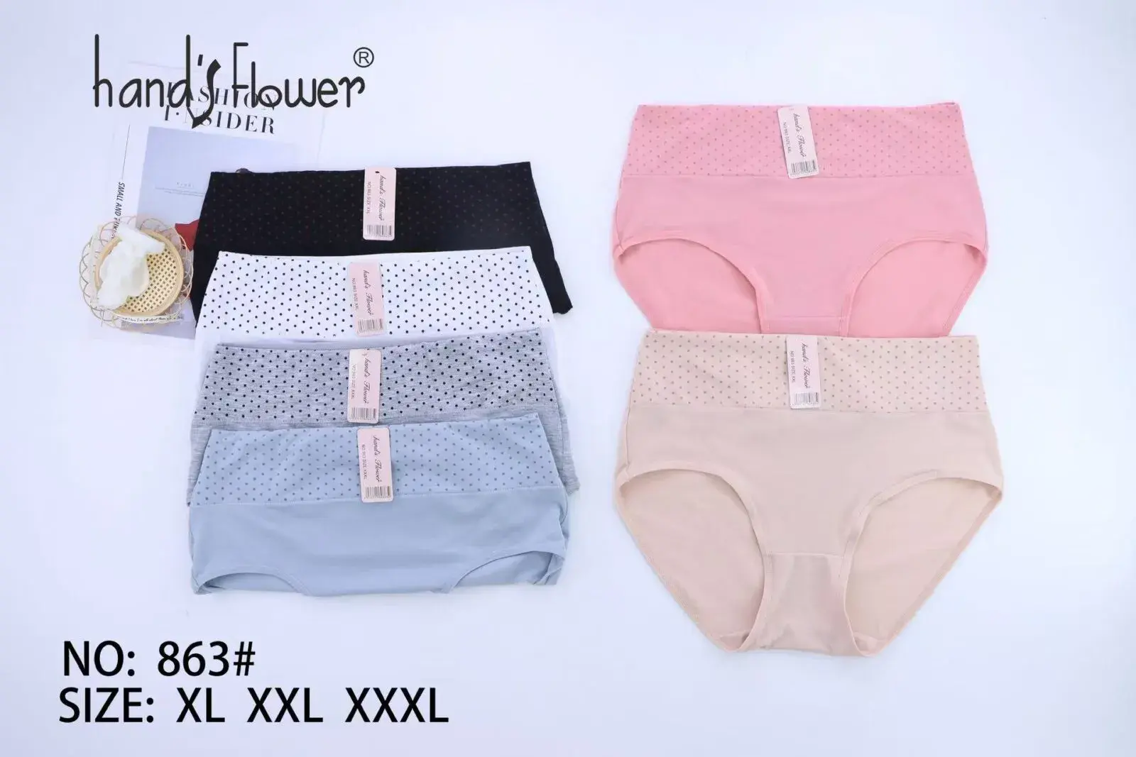 Majtki damskie Hand Flower Nr 863 XL XXL XXXL
