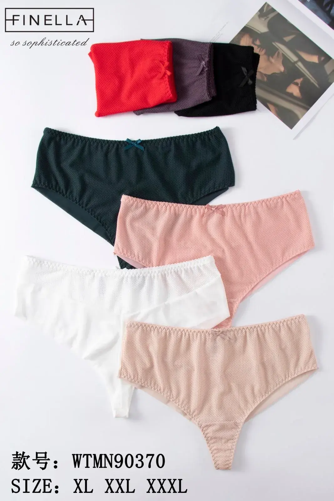 Majtki damskie Finella WTMN90370 XL-XXL-XXXL 5 szt.