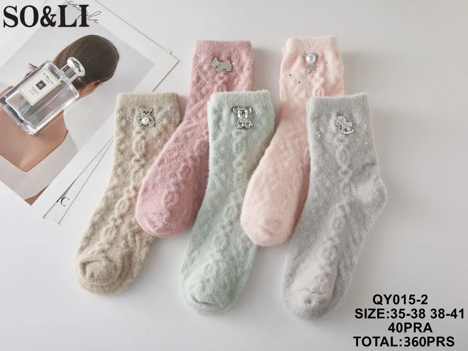 Skarpetki damskie SO&LI QY015-2 roz. 35-38/41