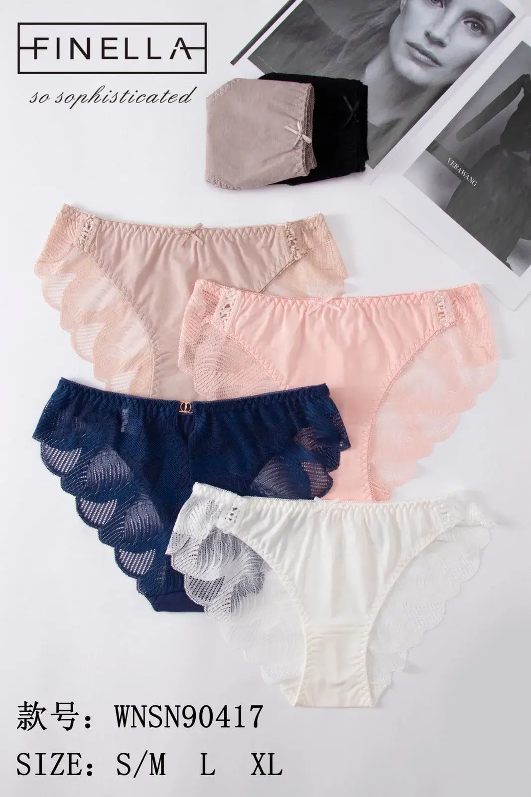 Majtki damskie Finella WS N90417 S/M L XL 4 szt