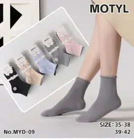 Skarpetki damskie motylkowe 5 par rozmiar