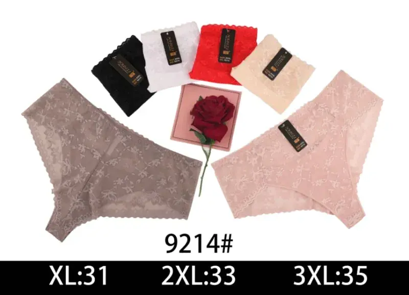 Majtki damskie koronkowe XL:31, 2XL:33, 3XL:35 9214#