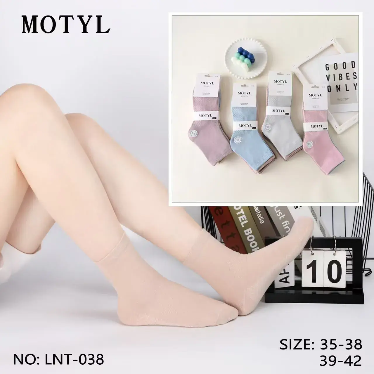 Skarpetki damskie MOTMOTYL rozmiar 35-38 LNT-038