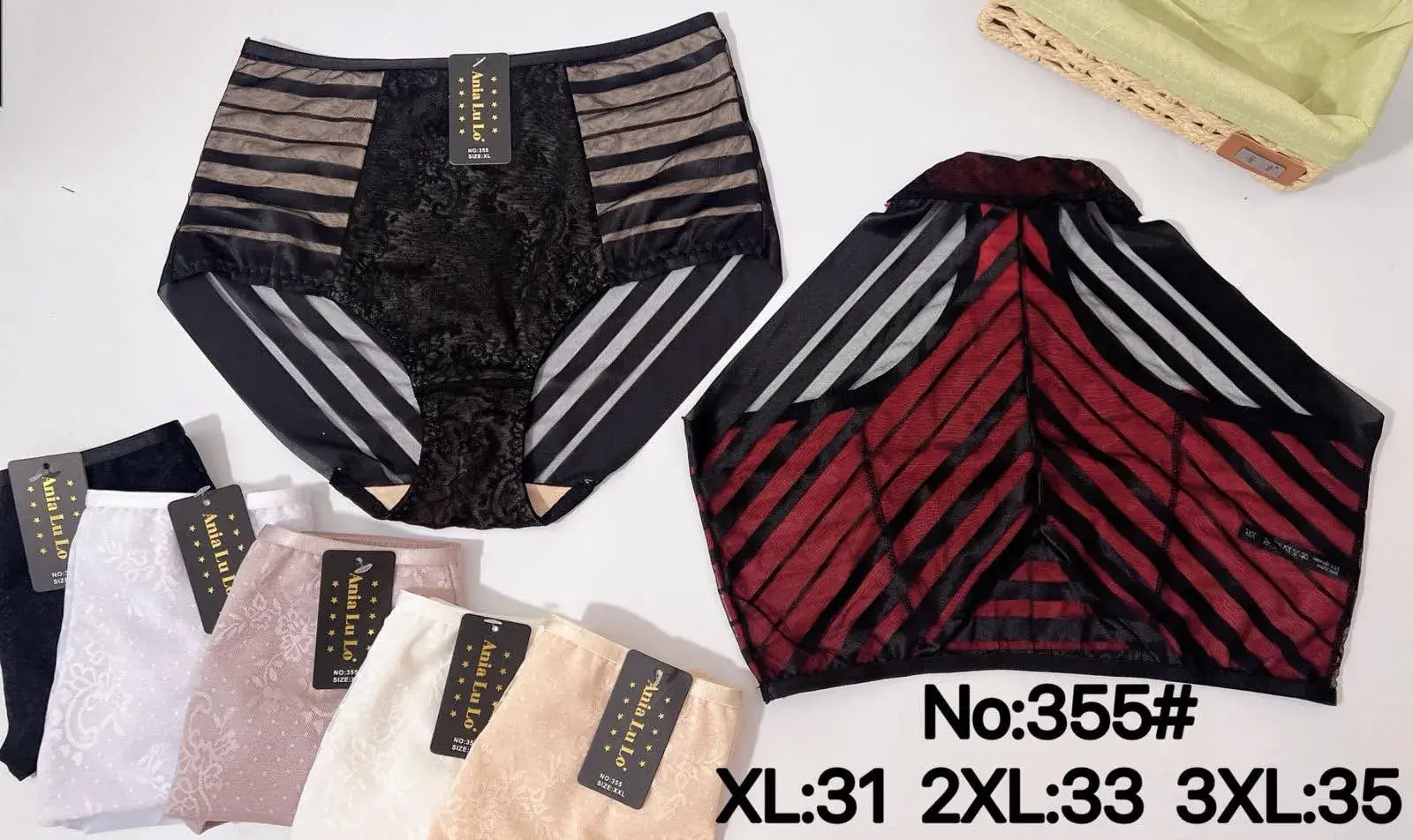 Majtki damskie koronkowe No.355 XL/XXL/3XL