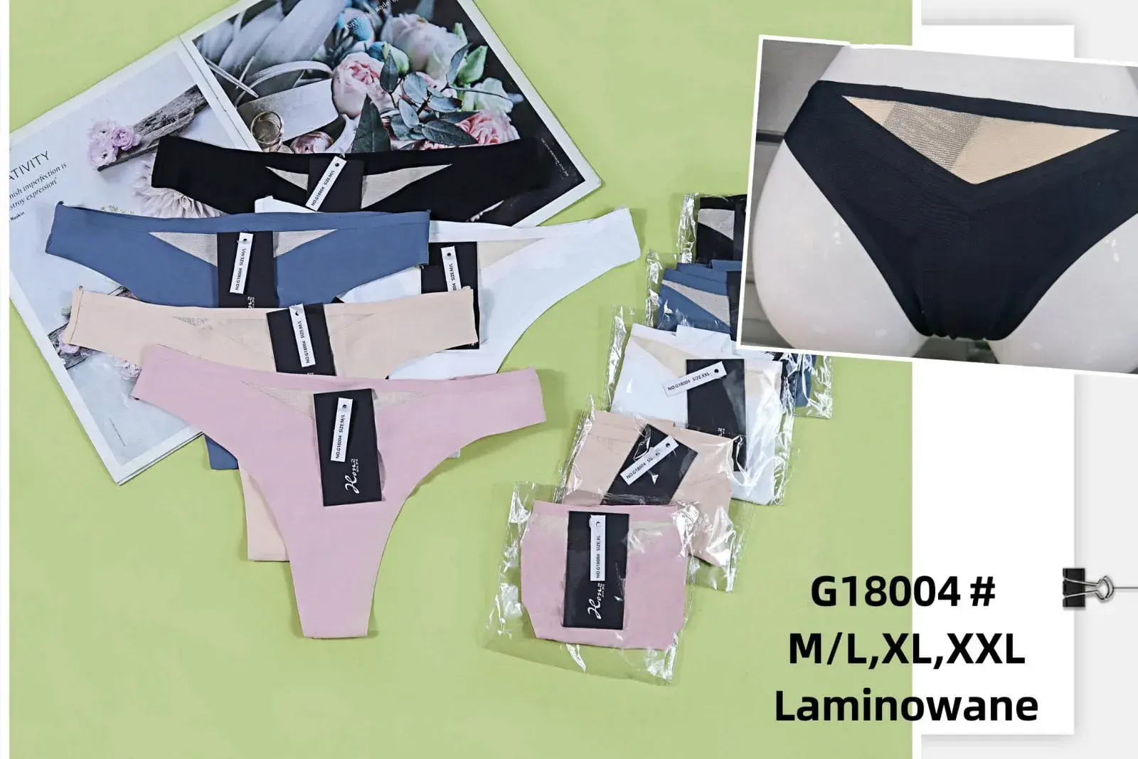 Majtki damskie laminowane M/L XL XXL G18004