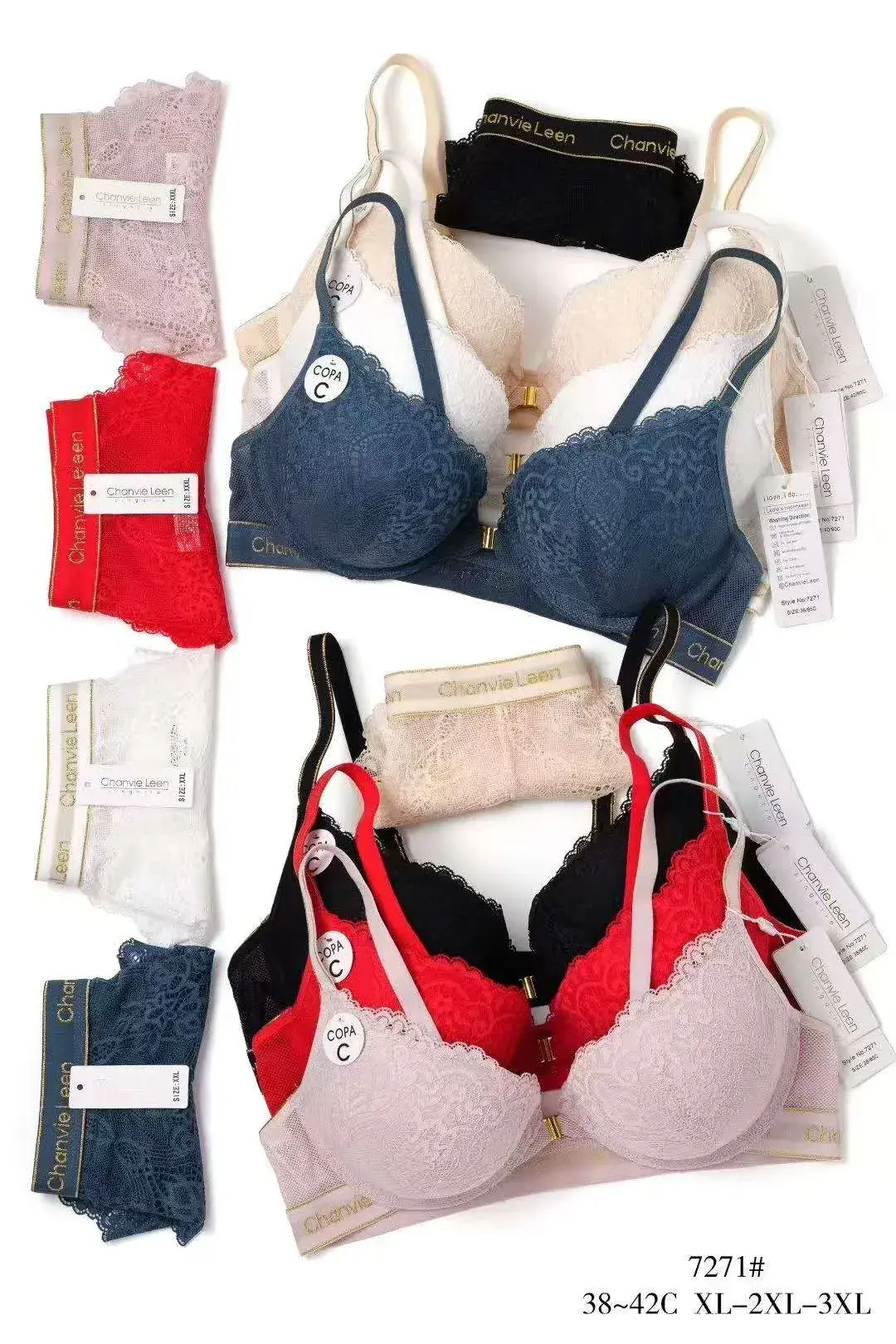 Biustonosz damski 72B/III XL-XXL 38-42, zestaw 6 szt