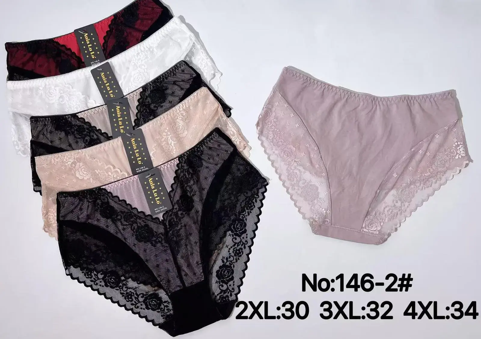 Majtki damskie koronkowe 2XL-4XL No.146-2