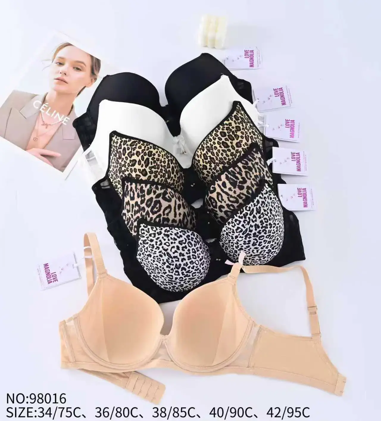 Biustonosz damski push-up Celine NO:89016, rozmiary 36/80-42/95