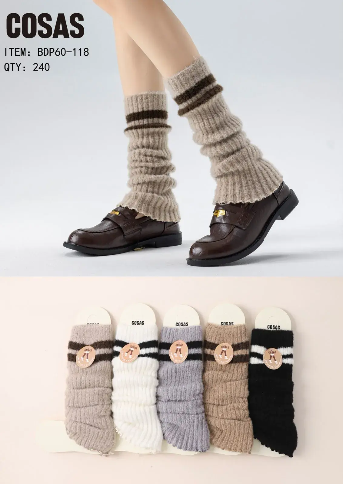 Skarpetki Damskie Calf Socks COSASAS BDP-118