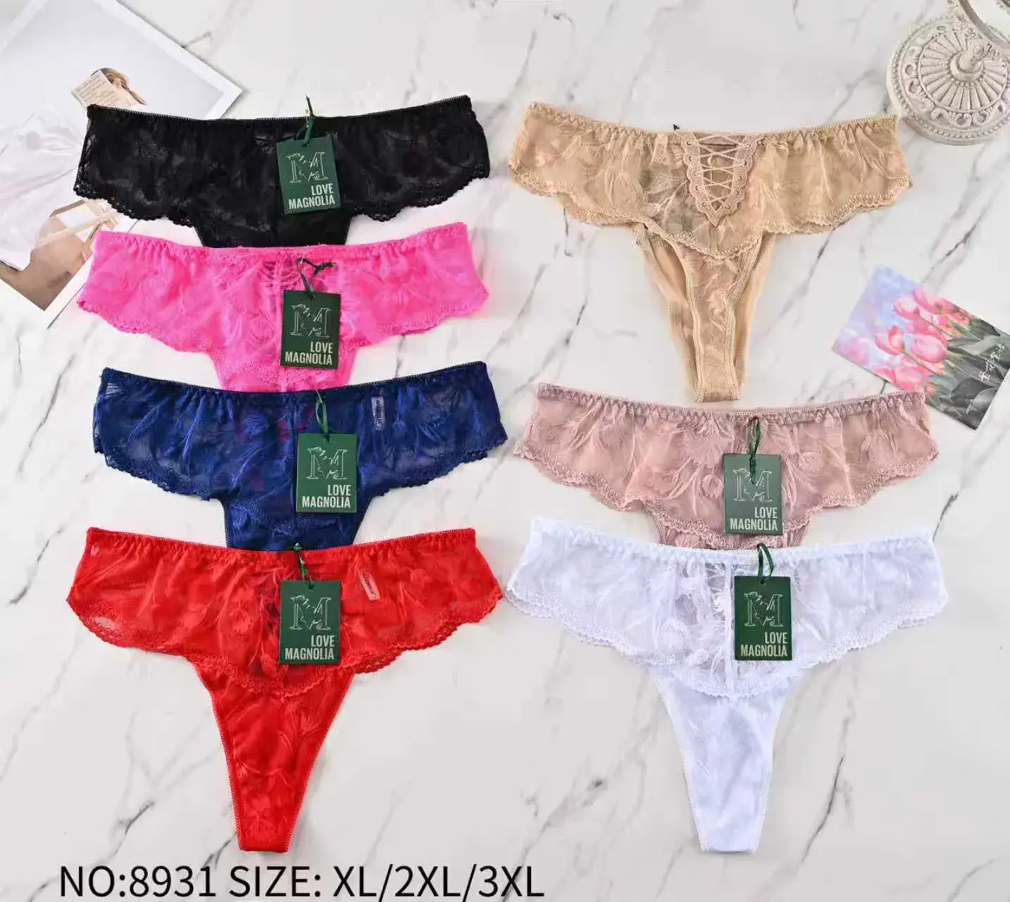 Majtki damskie Love XL/XXL/XXXL 6 kolorów