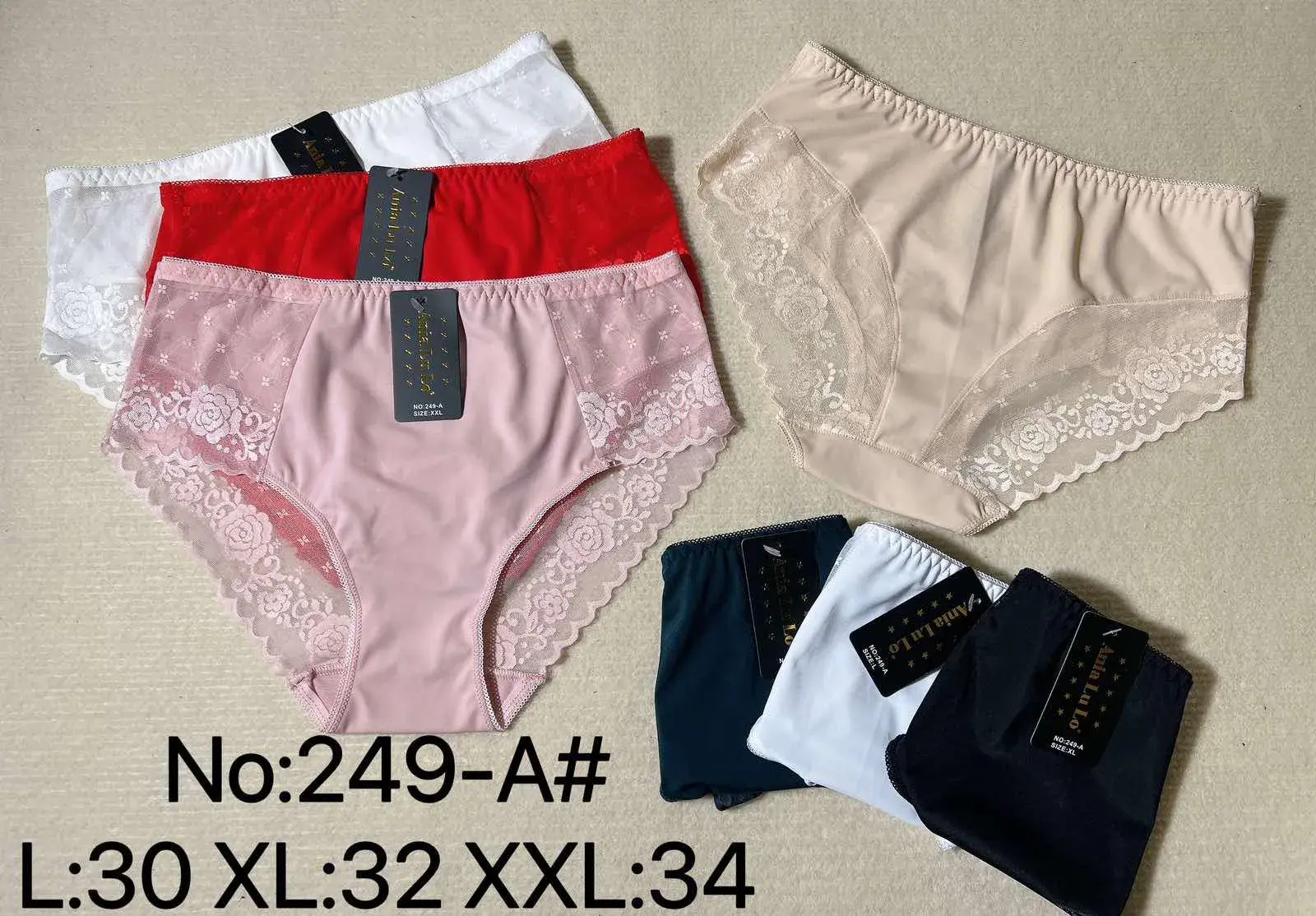 Majtki damskie koronkowe L:32 XL:34 No:249-A