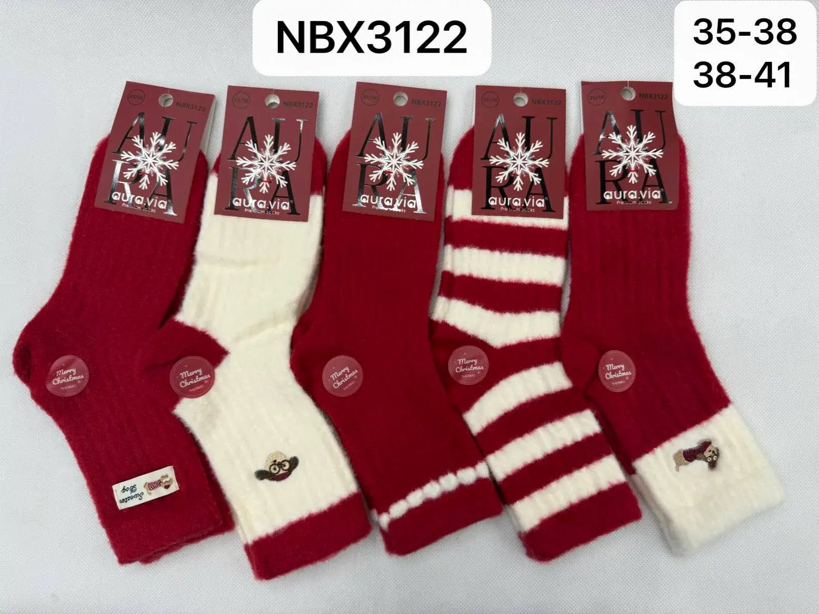 Skarpetki damskie wełniane Aura NBX3122