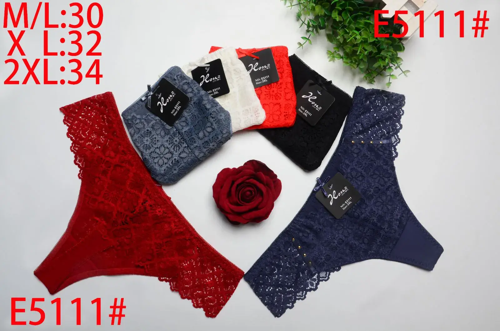 Majtki damskie koronkowe E51111# XL/32 2XL/34