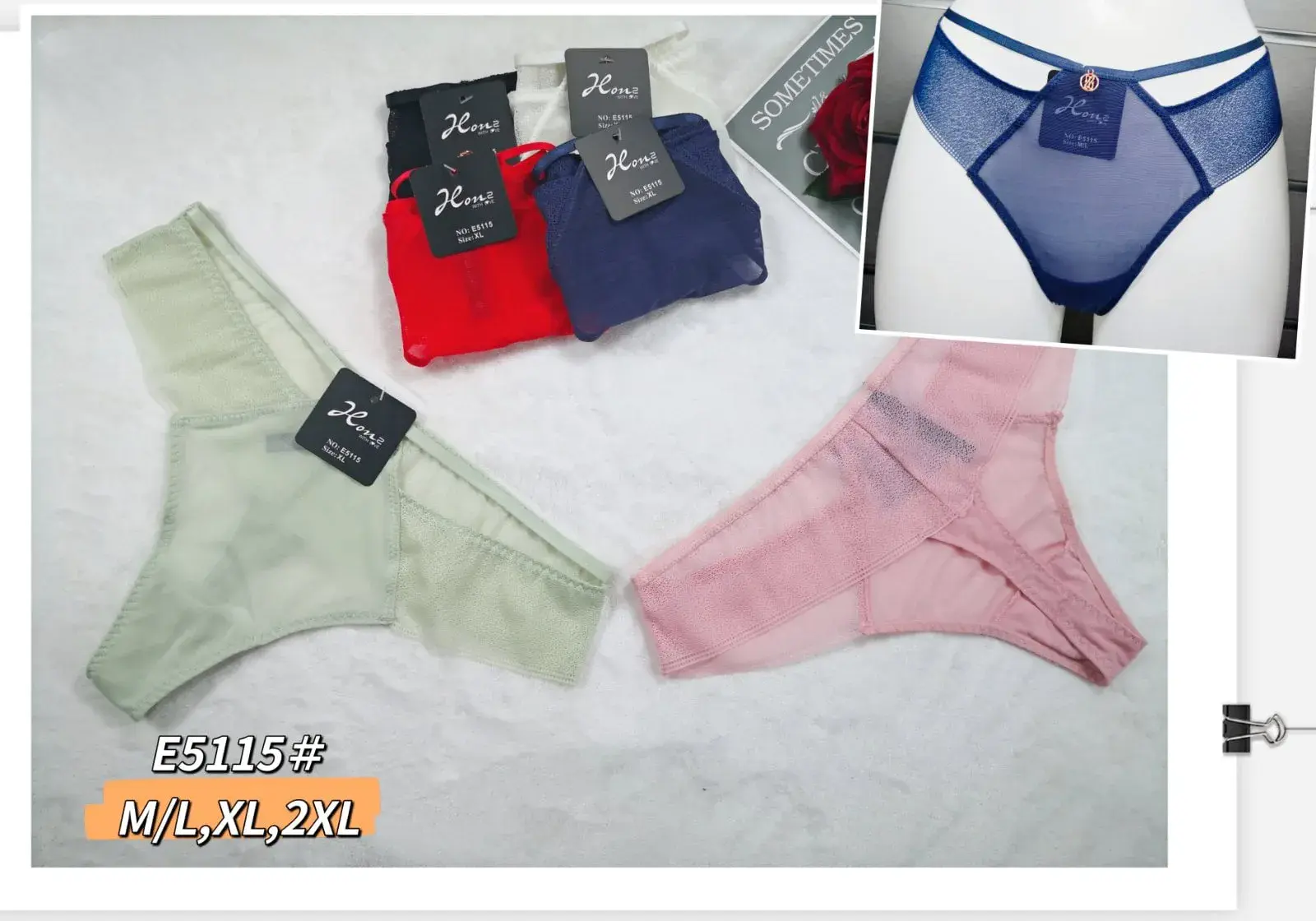 Majtki damskie X E5115# XL/XXL, 6 szt w zestawie