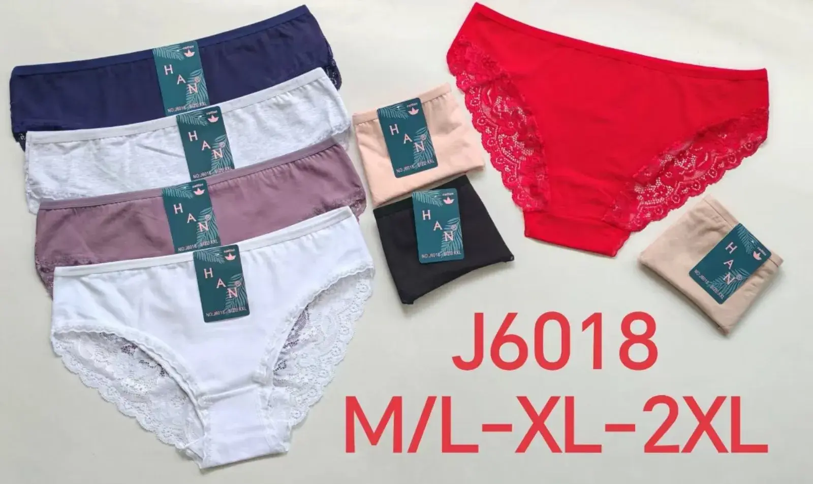 Majtki damskie J60118 M/L-XL-2XL różne kolory