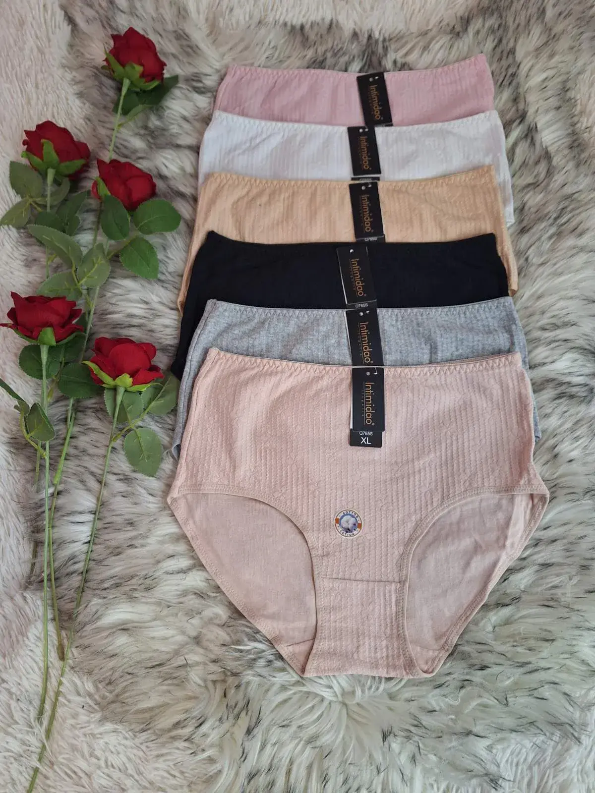 Majtki damskie bawełniane 6 szt. mix kolorów