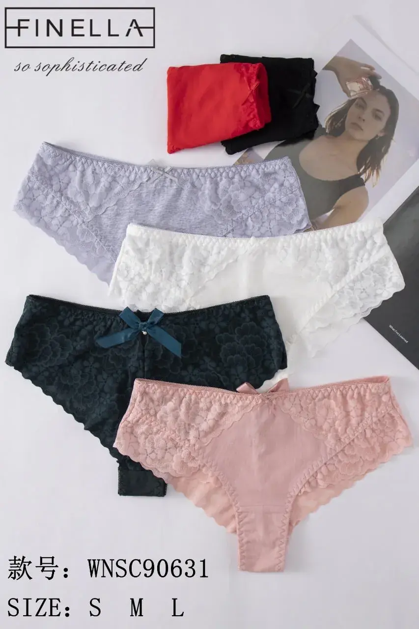 Majtki damskie Finella koronkowe S/M/L, 5 kolorów