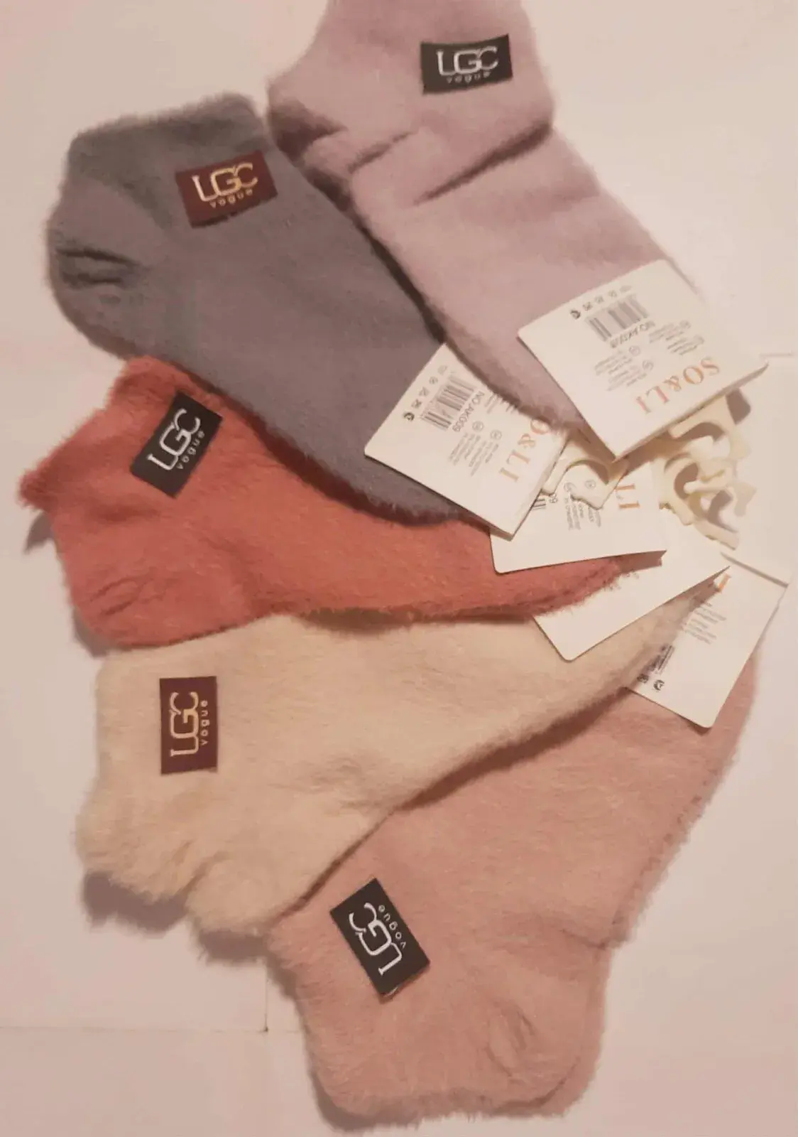 Skarpetki damskie LGC fuzzy w 5 kolorach