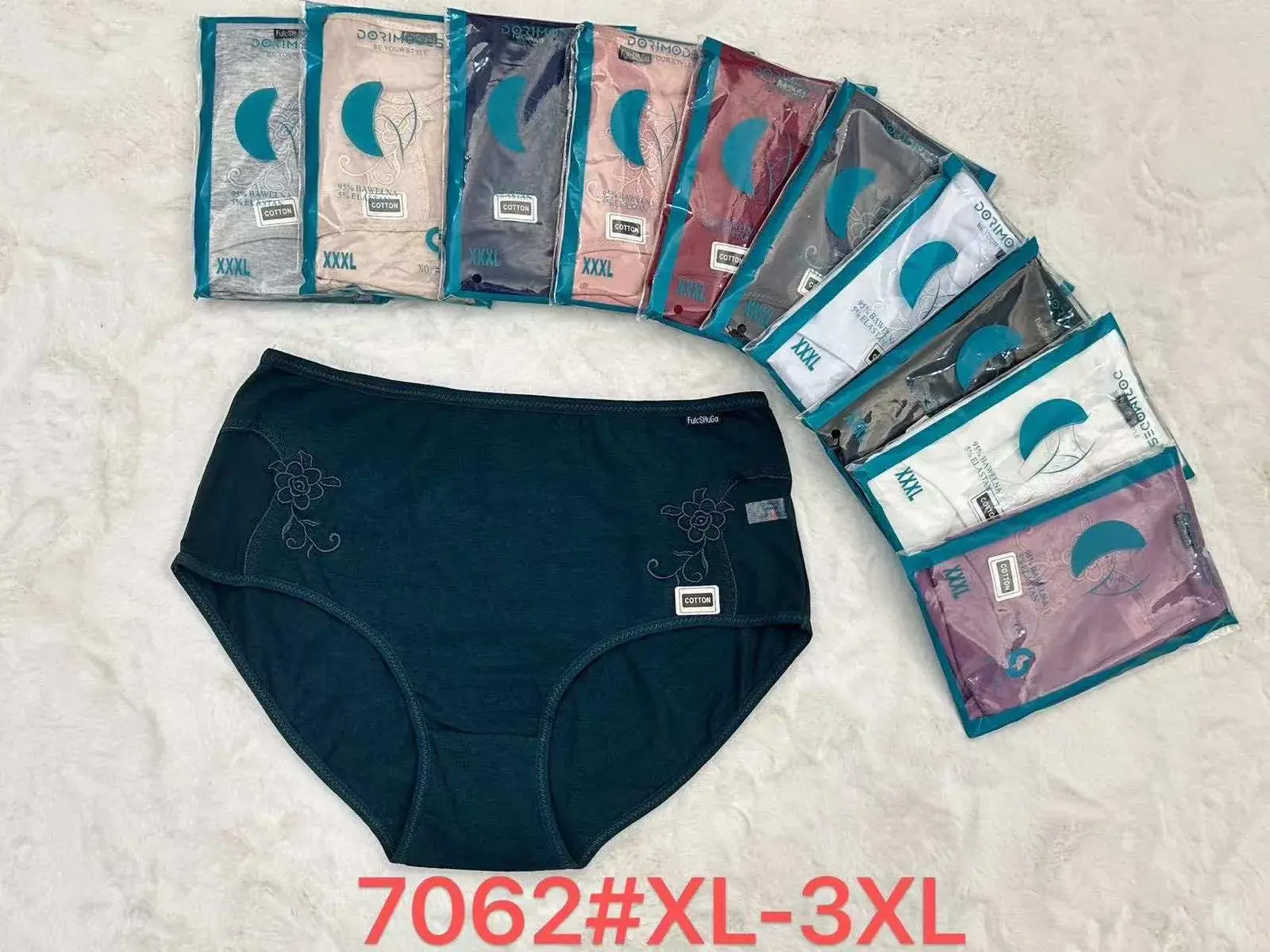 Majtki damskie 7062# XL-3XL, opak. 24 szt