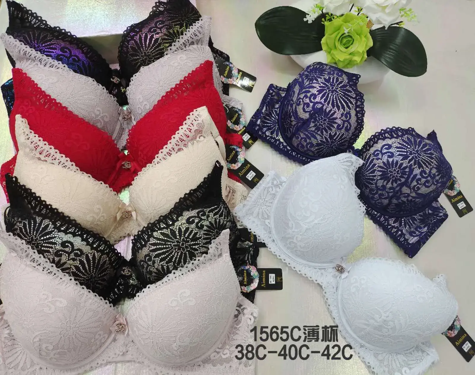 Biustonosz damski koronkowy 38C-40C-42C 1565C