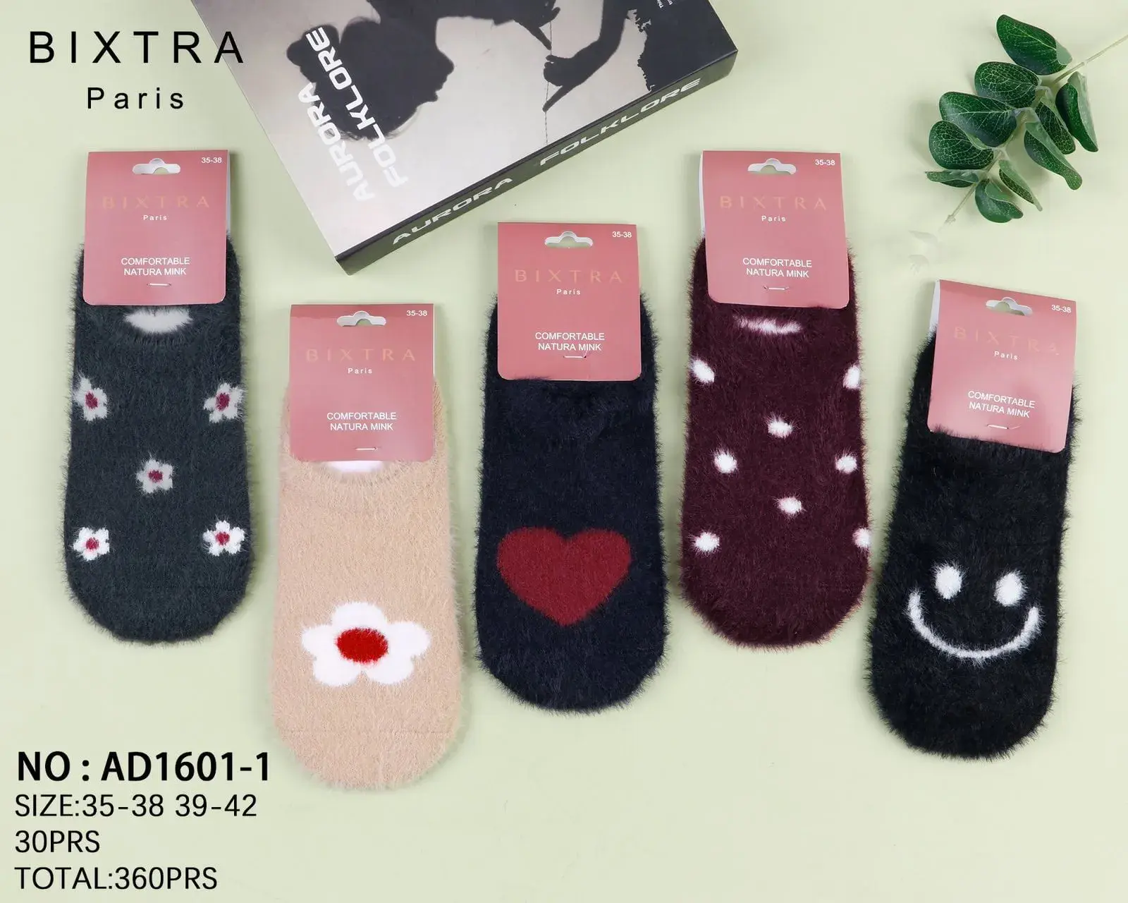 Skarpetki damskie BIXTRA Paris M 36-42, 30 szt